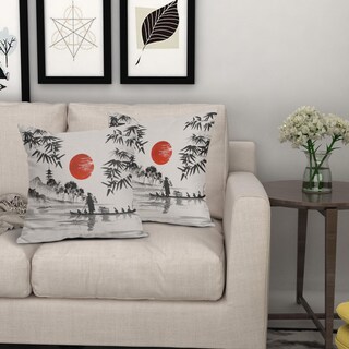 Foto 6 | Foto 6 | Set de Fundas de Almohada con Pintura Oriental Japonesa 55 x 55 cm - Venta Internacional