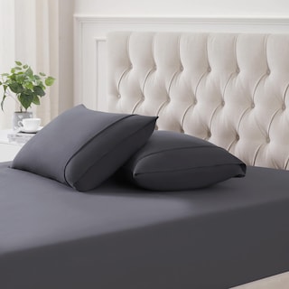 Foto 1 | Foto 1 | Set De Fundas De Almohada Sweet Home Collection Frannel King Grey X2 - Venta Internacional.