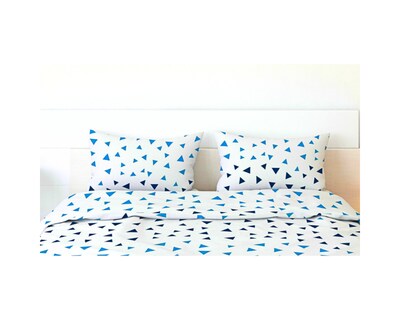 Foto 4 | Foto 4 | Par De Fundas De Almohada Rebeca Microfibra Koala Estampada Pirámide Azul King Size