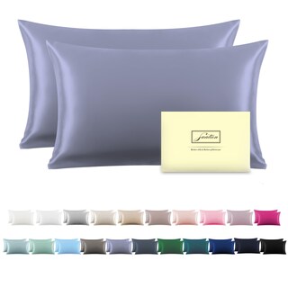 Foto 1 | Foto 1 | Juego De Fundas De Almohada De Seda Suatien Tamaño Queen, 100% Seda De Morera - Venta Internacional.