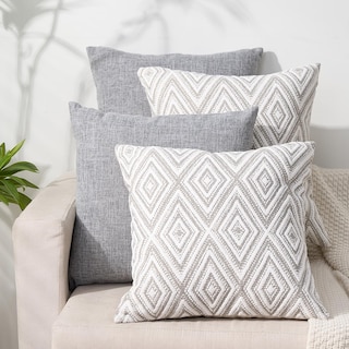 Foto 1 | Foto 1 | Juego De 4 Fundas De Cojín Decorativas Hpuk De 50 X 50 Cm, Color Gris - Venta Internacional.
