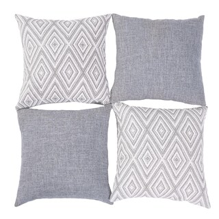 Foto 2 | Foto 2 | Juego De 4 Fundas De Cojín Decorativas Hpuk De 50 X 50 Cm, Color Gris - Venta Internacional.