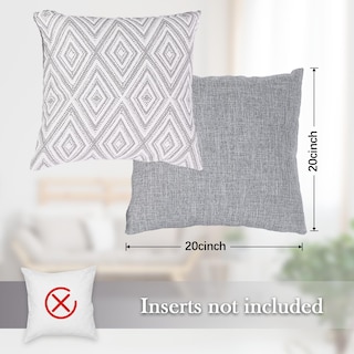 Foto 3 | Foto 3 | Juego De 4 Fundas De Cojín Decorativas Hpuk De 50 X 50 Cm, Color Gris - Venta Internacional.
