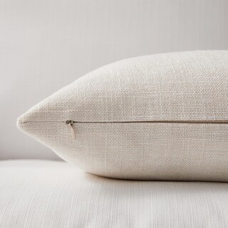Foto 5 | Foto 5 | Fundas De Almohada Meekio Ivory Linen, 55 X 55 Cm, Juego De 2 - Venta Internacional.