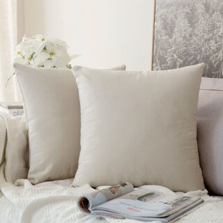Foto 1 | Foto 1 | Fundas De Almohada Miulee De Terciopelo Suave Y Liso, 50 X 50 Cm, Juego De 2 - Venta Internacional.