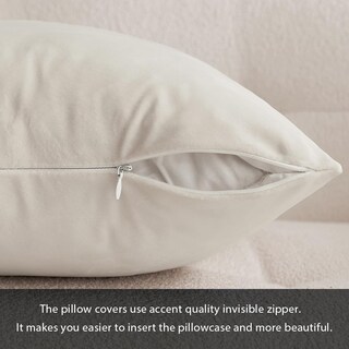 Foto 3 | Foto 3 | Fundas De Almohada Miulee De Terciopelo Suave Y Liso, 50 X 50 Cm, Juego De 2 - Venta Internacional.