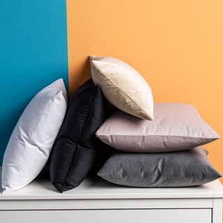 Foto 2 | Foto 2 | Fundas De Almohada Juspurbet De Terciopelo Champán De 55 X 55 Cm, Juego De 2 - Venta Internacional.