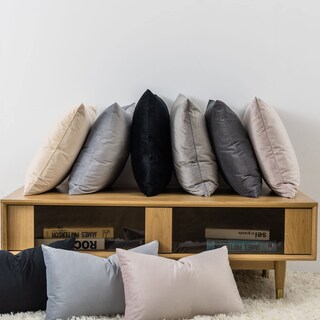 Foto 3 | Foto 3 | Fundas De Almohada Juspurbet De Terciopelo Champán De 55 X 55 Cm, Juego De 2 - Venta Internacional.