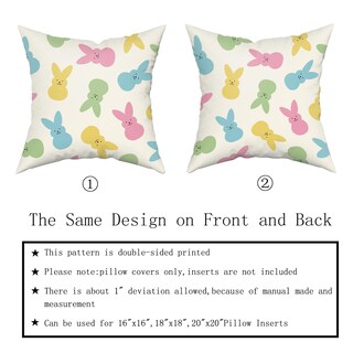 Foto 5 | Foto 5 | Juego De 2 Fundas De Almohada Sweetshow Easter, 55 X 55 Cm, Algodón - Venta Internacional.