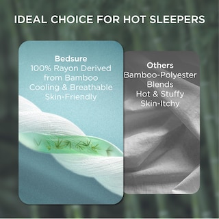 Foto 2 | Foto 2 | Juego De 2 Fundas De Almohada Bedsure Cooling Queen Size, Color Negro - Venta Internacional.