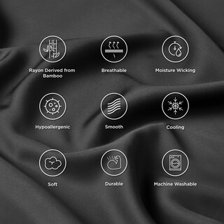 Foto 6 | Foto 6 | Juego De 2 Fundas De Almohada Bedsure Cooling Queen Size, Color Negro - Venta Internacional.