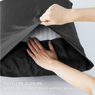 Foto 7 | Foto 7 | Juego De 2 Fundas De Almohada Bedsure Cooling Queen Size, Color Negro - Venta Internacional.