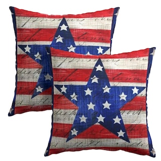 Foto 1 | Foto 1 | Funda De Almohada Sweetshow 4 Of July Patriotic, 50 X 50 Cm, Juego De 2 - Venta Internacional.