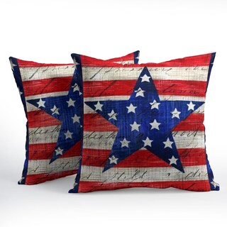 Foto 2 | Foto 2 | Funda De Almohada Sweetshow 4 Of July Patriotic, 50 X 50 Cm, Juego De 2 - Venta Internacional.