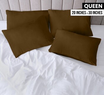 Foto 2 | Foto 2 | Funda De Almohada Utopia Bedding Tamaño Queen, 20 X 30 Cm, Paquete De 4 Unidades, Color Moca - Venta Internacional.