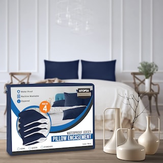 Foto 7 | Foto 7 | Protectores De Almohada Utopia Bedding, Impermeables, Tamaño Queen, Paquete De 4 - Venta Internacional.