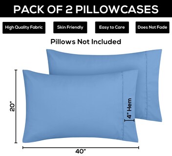 Foto 4 | Foto 4 | Fundas De Almohada Utopia Bedding Queen, Paquete De 2 Unidades, Microfibra Suave - Venta Internacional.