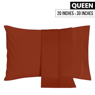 Foto 2 | Foto 2 | Pack De 2 Fundas De Almohada Utopia Bedding Queen, Color Naranja, 50 X 75 Cm - Venta Internacional.