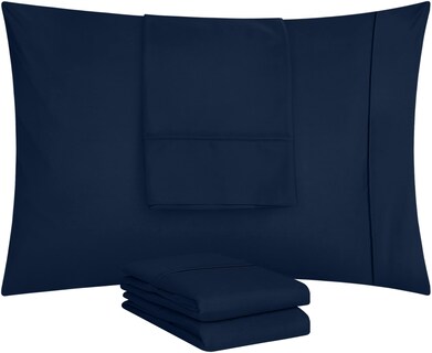 Foto 5 | Foto 5 | Fundas De Almohada Utopia Bedding Estándar De 20 X 26 Cm, Paquete De 12 Unidades, Color Azul Marino - Venta Internacional.