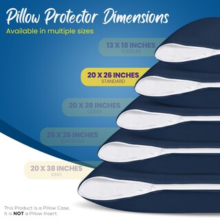 Foto 2 | Foto 2 | Protectores De Almohada Utopia Bedding, Impermeables, Estándar, Paquete De 4 - Venta Internacional.