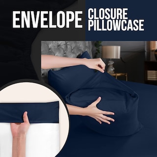 Foto 4 | Foto 4 | Fundas De Almohada Utopia Bedding King Standard, Paquete De 4 Unidades, 50 X 90 Cm, Color Azul Marino - Venta Internacional.