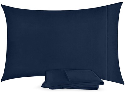 Foto 2 | Foto 2 | Fundas De Almohada Utopia Bedding Queen, Paquete De 2 Unidades, Microfibra Suave, Azul Marino - Venta Internacional.