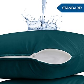 Foto 2 | Foto 2 | Protectores De Almohada Utopia Bedding Impermeables (paquete De 2), Color Verde Azulado - Venta Internacional.