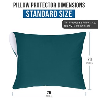 Foto 3 | Foto 3 | Protectores De Almohada Utopia Bedding Impermeables (paquete De 2), Color Verde Azulado - Venta Internacional.