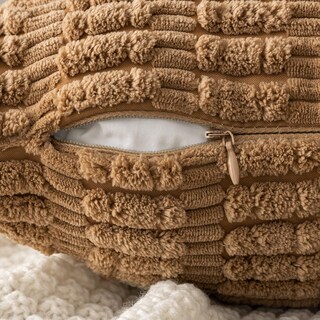 Foto 3 | Foto 3 | Fundas De Cojín Miulee De Pana, 30 X 50 Cm, 2 Unidades, Color Marrón - Venta Internacional.