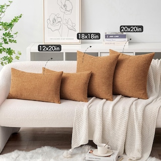 Foto 4 | Foto 4 | Fundas De Almohada Miulee De Chenilla Marrón De 40 X 40 Cm, Paquete De 2 - Venta Internacional.