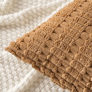 Foto 2 | Foto 2 | Fundas De Cojín Miulee De Pana, 60 X 60 Cm, 2 Unidades, Color Marrón - Venta Internacional.