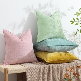 Foto 5 | Foto 5 | Fundas De Almohada Decoruhome Spring Chenille, 26 X 26 Cm, Color Aguamarina, Juego De 2 - Venta Internacional.