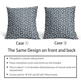 Foto 6 | Foto 6 | Fundas De Almohada Sweetshow Dusty Blue Cream, 55 X 55 Cm, Juego De 2 - Venta Internacional.