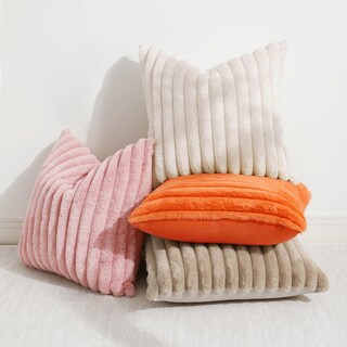 Foto 5 | Foto 5 | Fundas De Cojín Decoruhome De Piel Sintética Primaveral De 55 X 55 Cm, Color Beige - Venta Internacional.