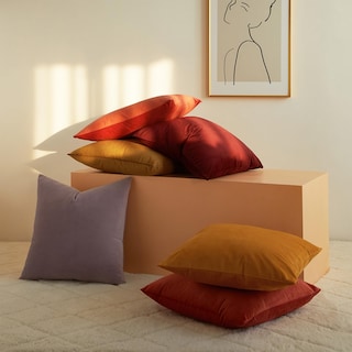 Foto 4 | Foto 4 | Juego De 2 Fundas De Almohada Juspurbet De Terciopelo Lila De 70 X 70 Cm - Venta Internacional.