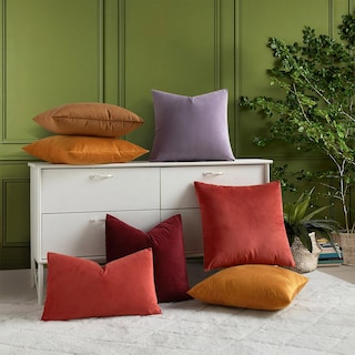 Foto 5 | Foto 5 | Juego De 2 Fundas De Almohada Juspurbet De Terciopelo Lila, 60 X 60 Cm - Venta Internacional.