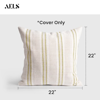 Foto 2 | Foto 2 | Fundas De Almohada Aels Decorative Farmhouse De Lino De 55 X 55 Cm, Color Beige - Venta Internacional.