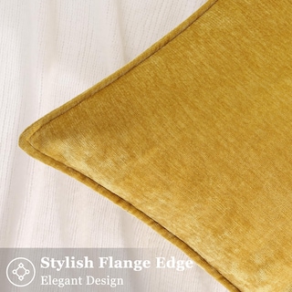 Foto 3 | Foto 3 | Fundas De Almohada Decoruhome Chenille, 16 X 16 Cm, Juego De 2 Unidades, Color Amarillo Mineral - Venta Internacional.