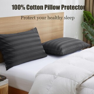Foto 4 | Foto 4 | Protectores De Almohada Shunjie.home, 100% Algodón, Satén De 600 Hilos, Paquete De 4 Unidades - Venta Internacional.