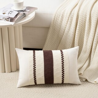 Foto 2 | Foto 2 | Funda De Almohada Fancy Homi, Marrón Bohemio, Lumbar, Larga, 35 X 60 Cm, Juego De 2 - Venta Internacional.