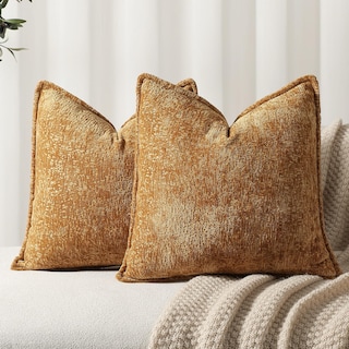 Foto 1 | Foto 1 | Fundas De Cojín Dezene, Color Marrón Dorado, 40 X 40 Cm, Paquete De 2 - Venta Internacional.