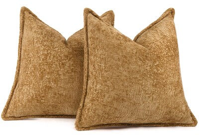 Foto 5 | Foto 5 | Fundas De Cojín Dezene, Color Marrón Dorado, 40 X 40 Cm, Paquete De 2 - Venta Internacional.
