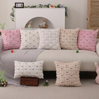 Foto 6 | Foto 6 | Fundas De Almohada Dfxsz Para Pascua, 30 X 50 Cm, Juego De 2 Piezas De Piel De Conejo De Color Beige - Venta Internacional.