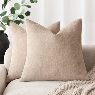 Foto 1 | Foto 1 | Fundas De Almohada Foindtower De Felpilla Con Textura Suave, 40 X 40 Cm, Color Crema - Venta Internacional.