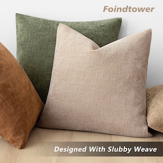 Foto 5 | Foto 5 | Fundas De Almohada Foindtower De Felpilla Con Textura Suave, 40 X 40 Cm, Color Crema - Venta Internacional.