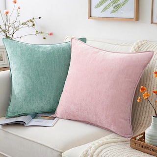 Foto 4 | Foto 4 | Fundas De Almohada Decoruhome Spring Chenille, 45 X 45 Cm, Rosa Rubor - Venta Internacional.