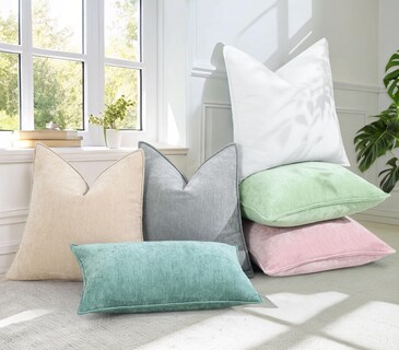 Foto 5 | Foto 5 | Fundas De Almohada Decoruhome Spring Chenille, 26 X 26 Cm, Color Beige, Juego De 2 - Venta Internacional.