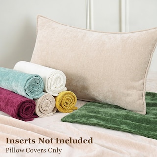 Foto 6 | Foto 6 | Fundas De Almohada Decoruhome Spring Chenille, 26 X 26 Cm, Color Beige, Juego De 2 - Venta Internacional.