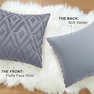 Foto 4 | Foto 4 | Fundas De Almohada Decoruhome Para Sofá, 26 X 26 Cm, Azul Y Gris, 2 Unidades - Venta Internacional.