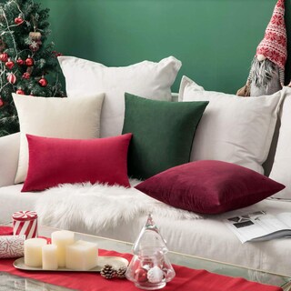 Foto 7 | Foto 7 | Funda De Almohada Miulee Velvet Soft Solid, 50 X 50 Cm, Verde Militar, X2 - Venta Internacional.
